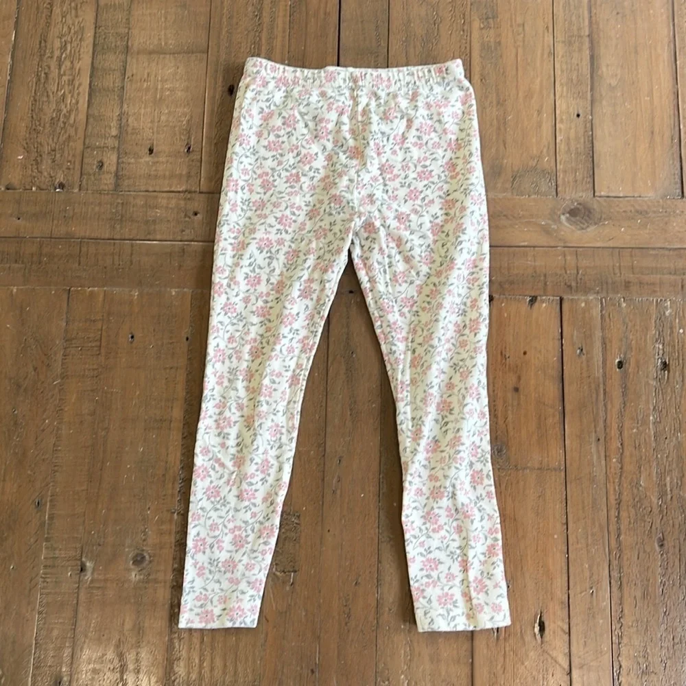 Tta som pink and gray floral two piece ruffle pant and shirt set